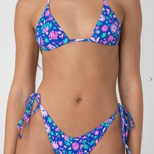 Bright Swimwear Floral bikini thong